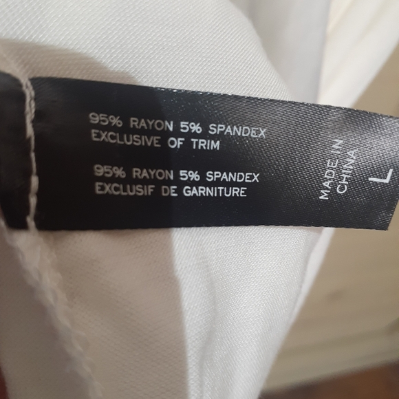 Midnight Carole Hoachman Women's Size Large Zigon Robe With Satin Tie in White - Picture 5 of 5